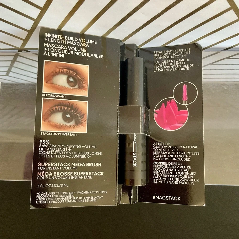 MAC Stack Mascara – Superstack Mega Brush (Travel Size 3ml / 0.1 fl oz)